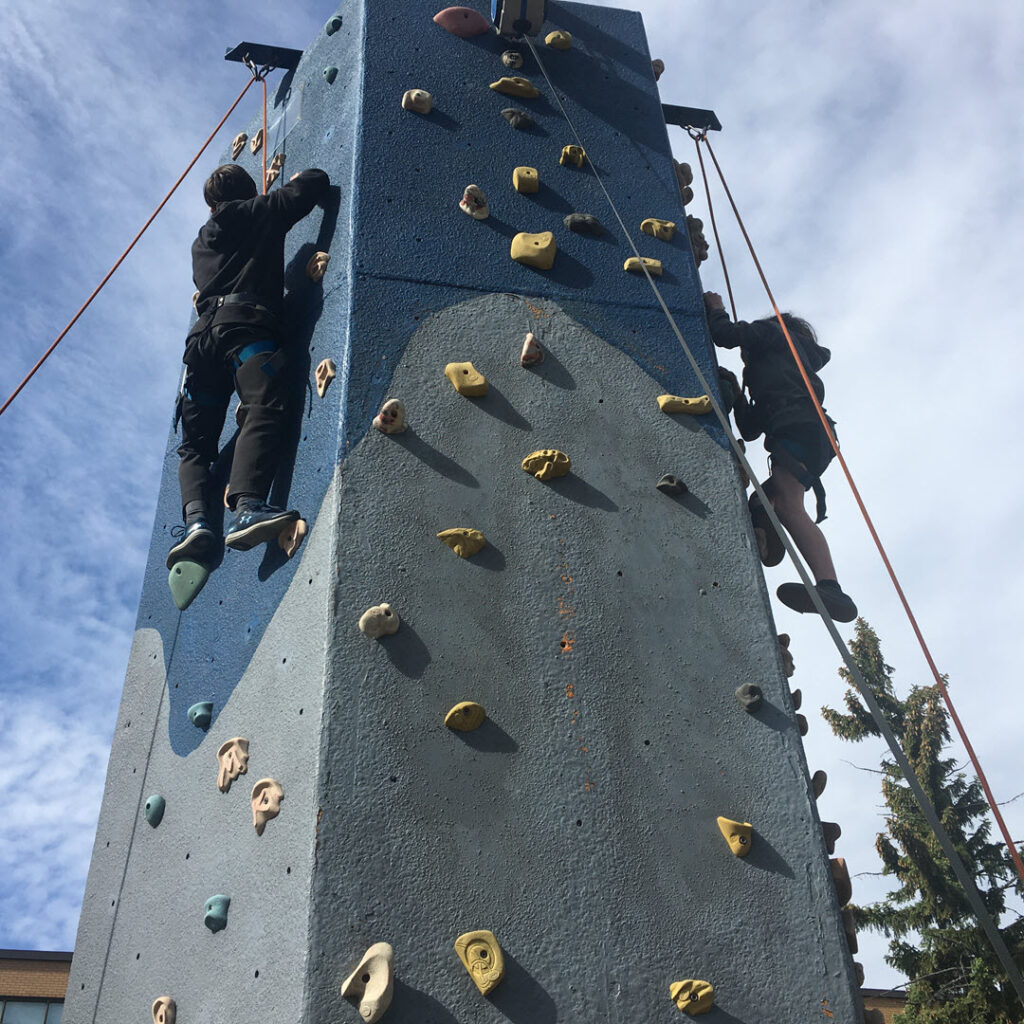 Activité d'escalade